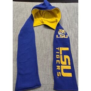 LSU Tigers Hooded Scarf Reversible Purple Gold Little Earth OSFA  Football Sport
